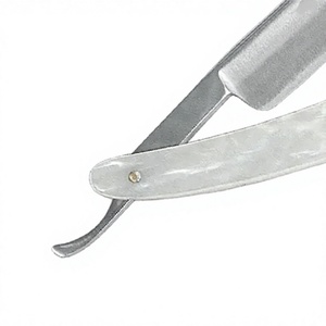 Maclura Profesional Navaja de Afeitar de Una Sola Hoja para Cara y Cuerpo, Diseño de Seguridad de Corte Abierto, Acero Inoxidable, Madera y Plástico - Product Image 4