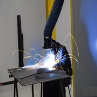 2m-Tuyaux muraux industriels d'évacuation directe de la poussière/bras d'extraction des fumées de soudage/bras d'extraction universels en vol stationnaire