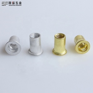High Quality Aluminum <strong>Rivet</strong> <strong>Nuts</strong> 1/4 3/8 5/16 M4 M5 M6 M10 Aluminum Alloy Flat Head Knurled <strong>Rivet</strong> <strong>Nut</strong> Hollow Blind <strong>Rivet</strong> <strong>Nut</strong> - Product Image 4