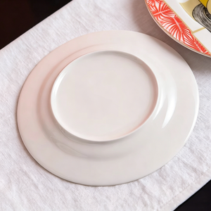 Plato de cena estilo nórdico naranja de 8+10 pulgadas, ideal para regalos y restaurantes - Product Image 2