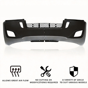 <span class=keywords><strong>Pare</strong></span>-chocs complets FIT avec feux de brouillard et bande chromée, remplacement 21-28979-017 pour Freightliner Cascadia 2018-2024 - Product Image 1
