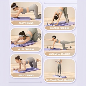 2026 New Design 4-in-1 Home Gym Fitness <b>Board</b> With Push-Up Bars, Resistance Bands, Plank Support Foldable Small Space Training - Product Image 6
