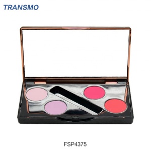 Palette de fards à paupières en gros, emballage personnalisé, palette de fards à paupières 4 couleurs avec miroir - Product Image 4