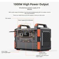 Station d'alimentation portable haute puissance stable 1200W, batterie LiFePO4 1008Wh, générateur solaire MPPT, onde sinusoïdale pure, pour la maison et l'extérieur