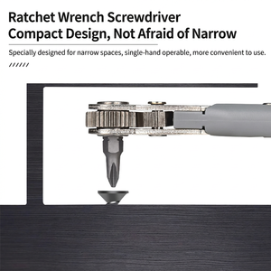 Ratcheting <b>Screwdriver</b> Hex Bit 10mm Magnetic Tip Diy Set - Product Image 3