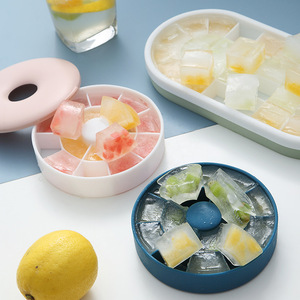 Ice Cube Storage Box Square Fruit Ice Maker Freezer Tray Mold Homemade Frozen Cubes Summer Drink Accessory - Product Image 1