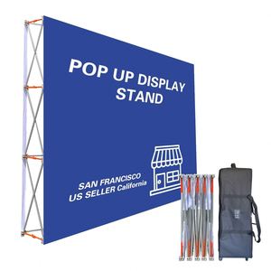 Soporte de Exhibición Plegable de Aluminio con Tela Tejida de 250g, Ligero, para Conferencias, Eventos y Ferias - Product Image 1