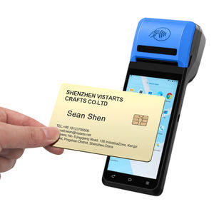 Cartes-cadeaux vierges en métal doré gravées au laser personnalisées, avec fente pour puce RFID NFC en acier inoxydable, découpées en forme de croix, 4442 - Product Image 2