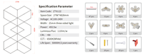 Éclairage d'exposition de qualité supérieure pour salons professionnels, 6500K, 120lm/W, PC, dimmable, OEM/ODM, assemblage DIY, haute luminosité pour exposition automobile