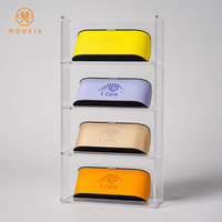 Boîte de rangement pour lunettes en cuir PU fait main haut de gamme, logo personnalisé, étui de protection pour lunettes de soleil et lunettes de myopie