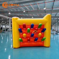 Ceyu Ensemble de Jeux Gonflables 4 en 1 pour Carnaval : Lancer d'anneaux, Cible de fléchettes, Basket-ball, Lancer de sacs de farine – Location pour Fêtes Enfants et Adultes