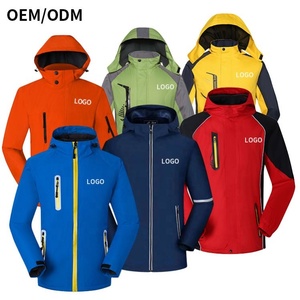 Chaquetas personalizadas para hombre al aire libre con cremallera reflectante Softshell deportes de invierno chaqueta de caza táctica chaquetas cortavientos impermeables - Product Image 1