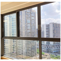 Ventanas Corredizas Grandes de PVC y Vidrio Templado con Diseños Europeos Modernos, Ventanas de Doble Vidrio para Hogares, Venta al Por Mayor