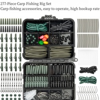 Nouveau 277pcs Euro Carp Fishing Rig Set Bottom Bait Method Float Ball Sea Rod Monster Fish Wild Fishing Gear