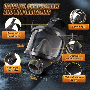 <span class=keywords><strong>Masque</strong></span> respiratoire <span class=keywords><strong>intégral</strong></span> <span class=keywords><strong>à</strong></span> double filtre anti-vapeurs organiques, <span class=keywords><strong>gaz</strong></span> acides et particules avec système de filtration RD40 de 40 mm - Product Image 4