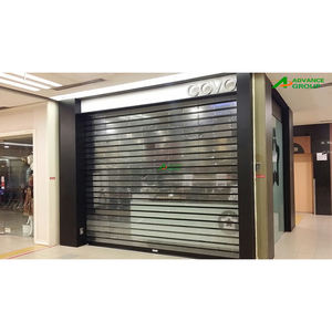 Nouvelles portes transparentes à volet roulant en <span class=keywords><strong>PVC</strong></span> Commercial Shopfront automatique en aluminium polycarbonate enrouler <span class=keywords><strong>porte</strong></span> <span class=keywords><strong>de</strong></span> <span class=keywords><strong>garage</strong></span> prix bon marché - Product Image 4