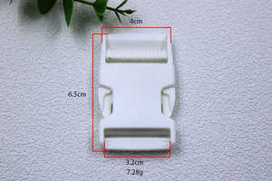 Hebillas laterales de liberación rápida de plástico ajustable blanco, cinturón de seguridad para Mochila deportiva, hebilla de sujeción de resorte giratoria para equipaje - Product Image 5