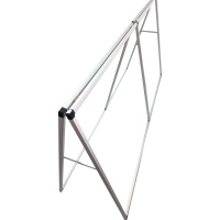 Expositor Publicitario Económico Tipo Pop-Up Rectangular para Ferias Comerciales, Impresión Serigráfica, Marco de Aluminio, Soporte de Exhibición Económico