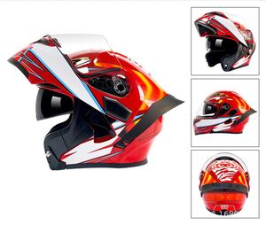 Casco de Motocicleta Integral ABS con Visera Doble Abatible y Alerón Trasero Grande, para Todas las Estaciones, Directo de Fábrica - Product Image 4