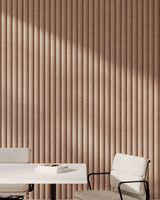 Panneaux acoustiques modernes en feutre polyester 3D ondulé - Panneaux insonorisants écologiques et ignifuges pour hôtel, appartement, salon