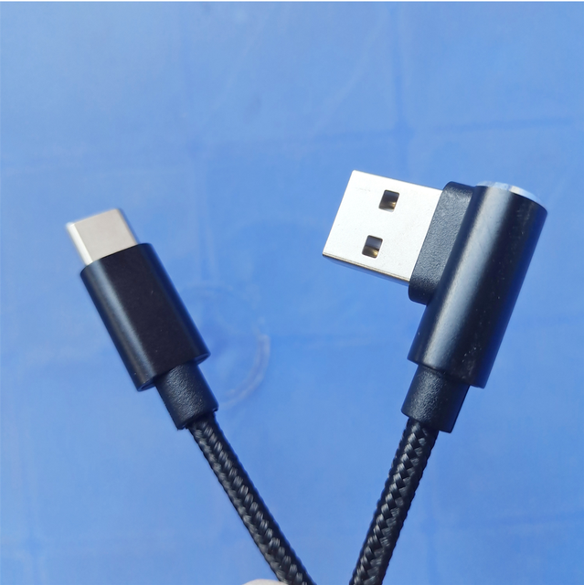 Type C Usb Cable L Shape Right Angle 90 Degree Mobile Phone Accessories