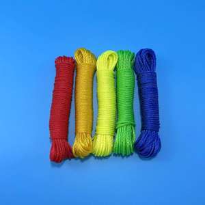 Corde à linge en nylon colorée de 10 mètres, corde polyvalente, idéale pour sécher les vêtements et la literie en extérieur, provenant de Dollar. - Product Image 1