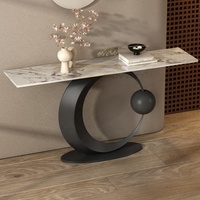 Nouvelle Table Console Moderne de Luxe en Métal, pour Salon