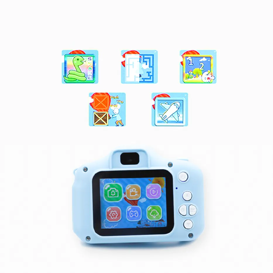 Best Kids Digital Camera HD 20 megapixels Children Cute Blue USB Take Photo Selfie Little Kids Camera Toys