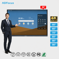 Pizarra Interactiva de 55, 65, 75, 85, 86 y 98 Pulgadas, 4K, Android 14.0, Táctil de 20 Puntos, Cámara de 4800MP, para Capacitación