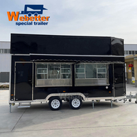 Food Truck Webetter Street, Friteuse, Camion de Nourriture Mobile, Café, Bar à Bière, Pliable, Double Étage, Kebab, Poulet Frit, Taco, BBQ