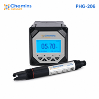 Électrode pH industrielle PHG-206 avec capteur de température Pt1000, plage de pH 0-14 pour contrôle de process PLC DCS