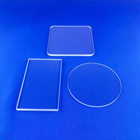 Plaque de verre de quartz transparente en silice fondue, feuille de silice haute température soudée, fenêtre de visualisation carrée sur mesure pour four industriel