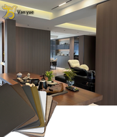 Panneau mural en PVC imperméable texturé effet carbone, charbon de bambou, placage intérieur, substitut du bois, pour usage domestique et commercial moderne