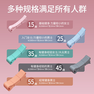 Bande de résistance en silicone, élastique, haute élasticité, pour l'entraînement des fessiers, des jambes et du dos, pour tous les âges - Product Image 4