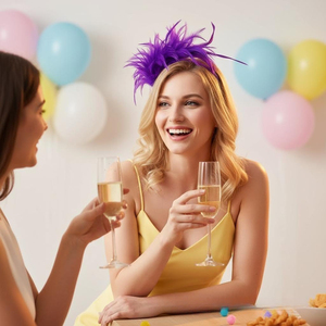 Serre-tête créatif européen et américain en plumes, chapeau <span class=keywords><strong>de</strong></span> mariée coloré en plumes, accessoire <span class=keywords><strong>de</strong></span> cheveux pour séance photo <span class=keywords><strong>de</strong></span> fête d'Halloween - Product Image 4