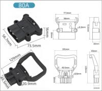Connecteur de batterie pour chariot élévateur DIN 80A 160A 320A mâle femelle Euro fil électrique contact cuivre boîtier PC IP67
