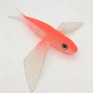 Poisson bionique phosphorescent de 21cm/124g, appât souple de thon, poisson à grande aile, poisson d'avion