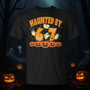 Camiseta Haunted By 67 Halloween Ghost Six Seven Gen Alpha Z - Product Image 3
