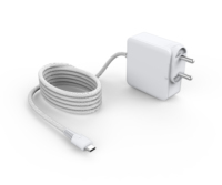 Adaptateur secteur mural GaN 65 W à connexion PD pour ordinateur portable/tablette/téléphone portable et autres appareils électroniques – Vente directe usine