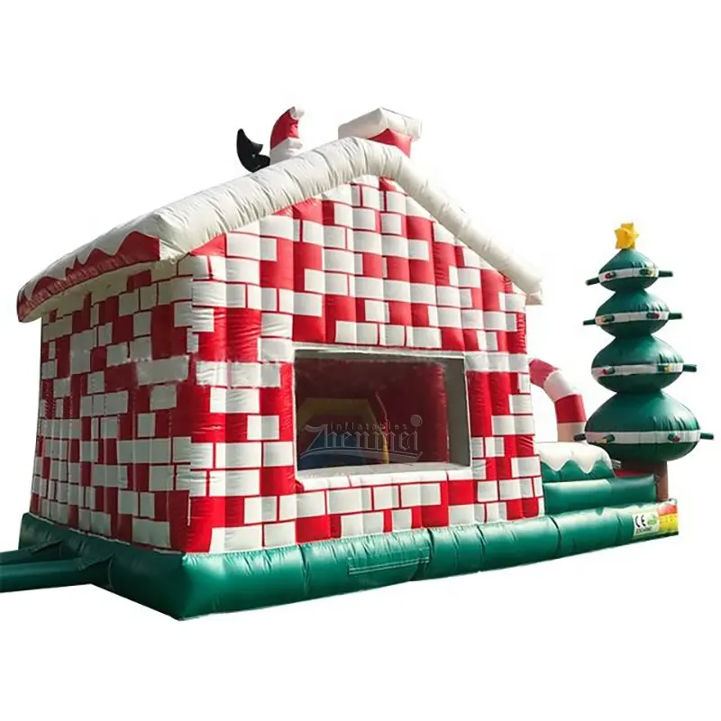 Zhenmei Frohe Weihnachten aufblasbares Hüpfhaus / Weihnachtsmann Hüpfhaus