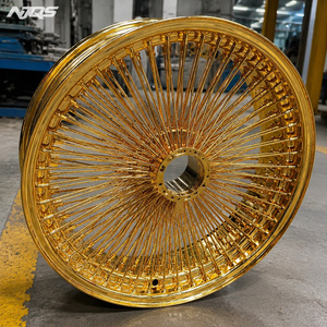 NJQS 钢丝轮复古钢圈适用于凯迪拉克定制26x9 26x10轮毂辐条 - Product Image 3