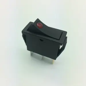 KCD3-101MN boat switch on off 12v 24v 110v 220v red flat rocker 3 pins KCD3 20A rocker switch with lamp