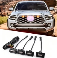 Feux de calandre avant à LED ambre compatibles avec Toyota Tacoma TRD Sport, petites lampes de signalisation jaunes pour calandre tout-terrain