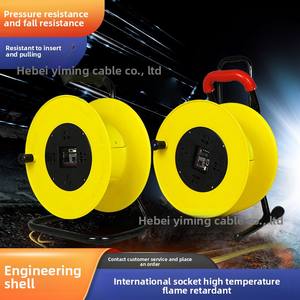 بكرة بلاستيكية هندسية S315 بكرة فارغة مقاومة للإسقاط سلك لف Cee ذكر نهاية الاتحاد الأوروبي قابس للمعدات الصناعية - Product Image 4