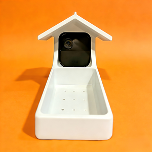 Casetta per Uccelli da Esterno in Plastica Resistente Stile Nordico Moderno con Vassoio per Semi Impermeabile Design Sospeso per Cardinali, Passeri e Colibrì - Product Image 3