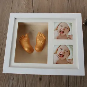 Baby 3D Hand Prints Foot Prints Baby Casting Kit Neonatal Three-dimensional Hand And Foot Commemoration