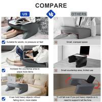 Support de tablette de luxe en forme de coussin, en mousse à mémoire de forme solide, pour la lecture, le repos au lit et comme coussin de lecture pour ordinateur portable, idéal pour le jeu au lit