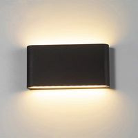 Lampe murale LED 6W 12W, éclairage extérieur étanche pour jardin, en aluminium, AC86-265V, pour intérieur, chambre à coucher, salon, escalier