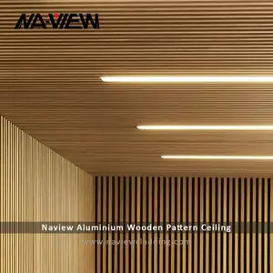 Indoor Decorative Popular Design Aluminum U-shape Ceiling Title Metal Suspended Profile Ceiling Panel