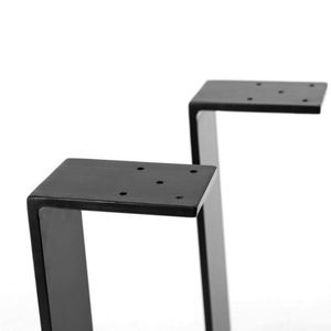 Patas de Mesa de Acero en Forma de U Modernas y Personalizadas para Comedor, Oficina, Cocina, Hotel, Exterior, Hospital - Recubrimiento en Polvo, Resistentes y Duraderas - Product Image 5